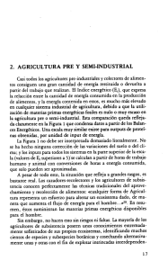 2. agricultura pre y semi-industrial