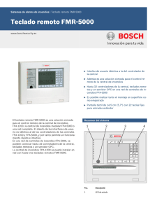 Teclado remoto FMR-5000 - Bosch Security Systems