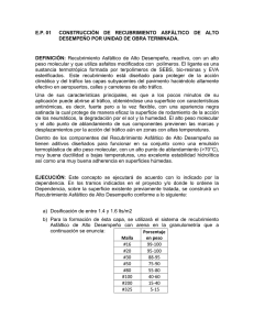 E.P. 01 CONSTRUCCIÓN DE RECUBRIMIENTO ASFÁLTICO DE