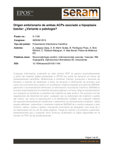Origen embrionario de ambas ACPs asociado a hipoplasia basilar