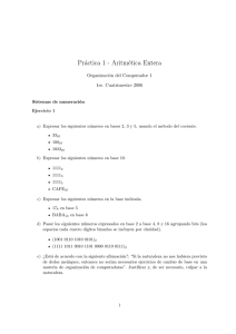 Práctica 1 - Aritmética Entera