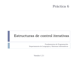 Estructuras de control iterativas