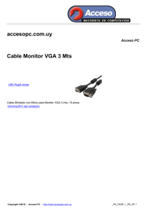 accesopc.com.uy Cable Monitor VGA 3 Mts