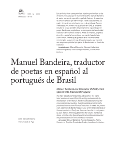 Manuel Bandeira, traductor de poetas en español al