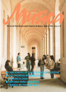 Revista Num.0 RCSMM - Real Conservatorio Superior de Música de