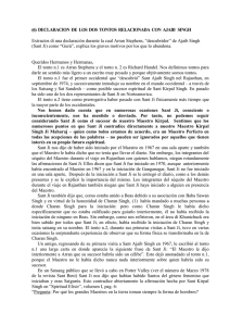 (6) DECLARACION DE LOS DOS TONTOS RELACIONADA CON
