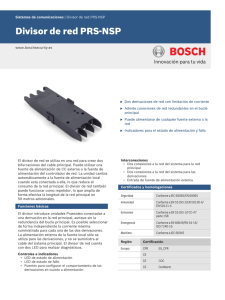 Divisor de red PRS-NSP - Bosch Security Systems