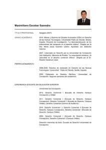 Maximiliano Escobar Saavedra - Facultad de Ciencias Jurídicas y