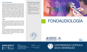 FONOAUDIOLOGÍA - Universidad Católica Silva Henríquez
