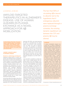 Amyloid-targeted therapeutics in Alzheimer`s disease