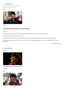 Evo Morales podrá postularse a un tercer mandato | Contexto