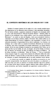EL CONTEXTO HISTÓRICO DE LOS SIGLOS XVI Y XVII