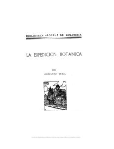 La expedición botánica - Actividad Cultural del Banco de la República