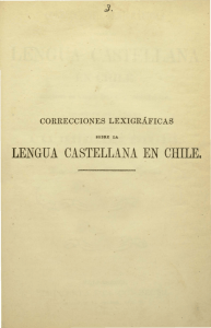 lengua castellana en chile.