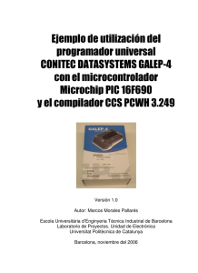 Ejemplo de utilización del programador universal CONITEC