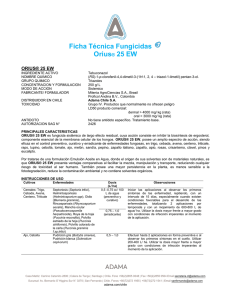 Ficha Técnica ORIUS 25 EW PDF 0.3MB