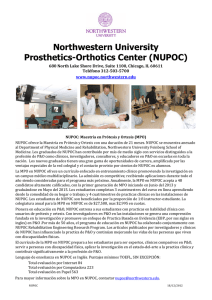 NUPOC: Maestría en Prótesis y Ortesis (MPO)