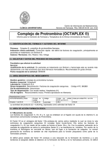 Complejo de Protrombina (OCTAPLEX ®)