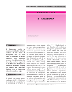 β - TALASEMIA - edigraphic.com