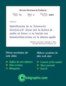 Identificación de la Entamoeba histolytica/E. dispar