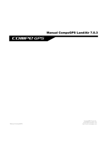 Manual CompeGPS Land/Air 7.0.3