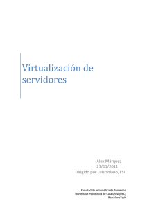 Virtualización de servidores - Pàgina inicial de UPCommons