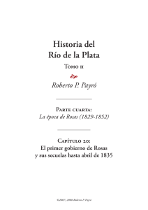 20. El primer gobierno de Rosas y sus secuelas hasta 1835