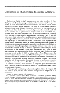pdf Una lectura de "La herencia de Matilde Arcángel"