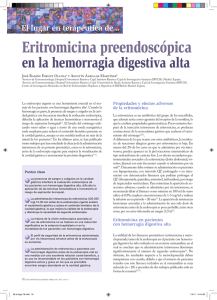 Eritromicina preendoscópica en la hemorragia digestiva alta