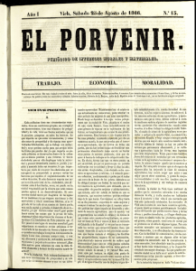 Año I Violi«, Sábado 23 de Agosto de 1866, INV 15. TRABAJO