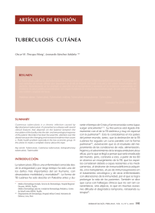 TUBERCULOSIS CUTÁNEA