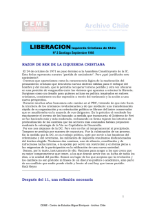 LIBERACION Izquierda Cristiana de Chile