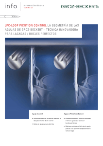 LPC-LOOP POSITION CONTROL LA GEOMETRÍA DE LAS AGUJAS
