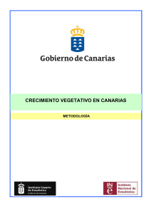 Crecimiento Vegetativo en Canarias / Metodología