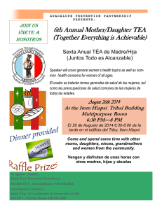6th Annual Mother/Daughter TEA (Together Everything is
