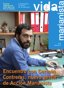 Encuentro con germán Contreras, nuevo gestor de Acción Marianista