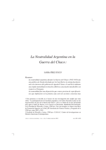 La Neutralidad Argentina en la Guerra del Chaco.1 - P3-USAL