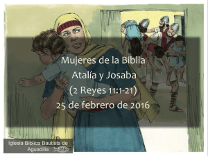 Mujeres de la Biblia Atalía y Josaba (2 Reyes 11:1