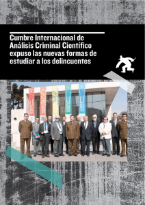 Cumbre Internacional de Análisis Criminal Científico expuso