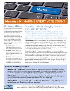 Measure N: MAKING EVERY VOTE COUNT