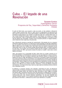 Cuba: El legado de una Revolución