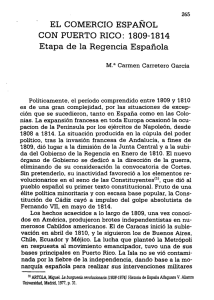 El Comercio Español con Puerto Rico (1809