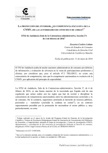 Publicaciones jurídicas ‖ 1 STSJ de Andalucía (Sala de lo