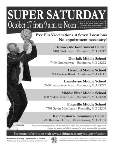Free Flu Vaccinations at Seven Locations No appointment necessary!