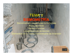 Sismometría - Centro de Geociencias ::.. UNAM