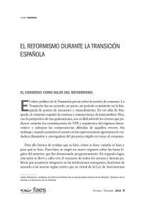 EL REFORMISMO DURANTE LA TRANSICIÓN ESPAÑOLA