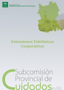 Extensiones Telefónicas Corporativas Área Hospitalarias y Distritos