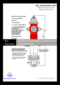 diseño de sistemas de protección por hidrantes