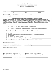 Student Residency Questionnaire