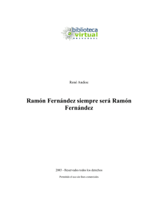 Ramón Fernández siempre será Ramón Fernández